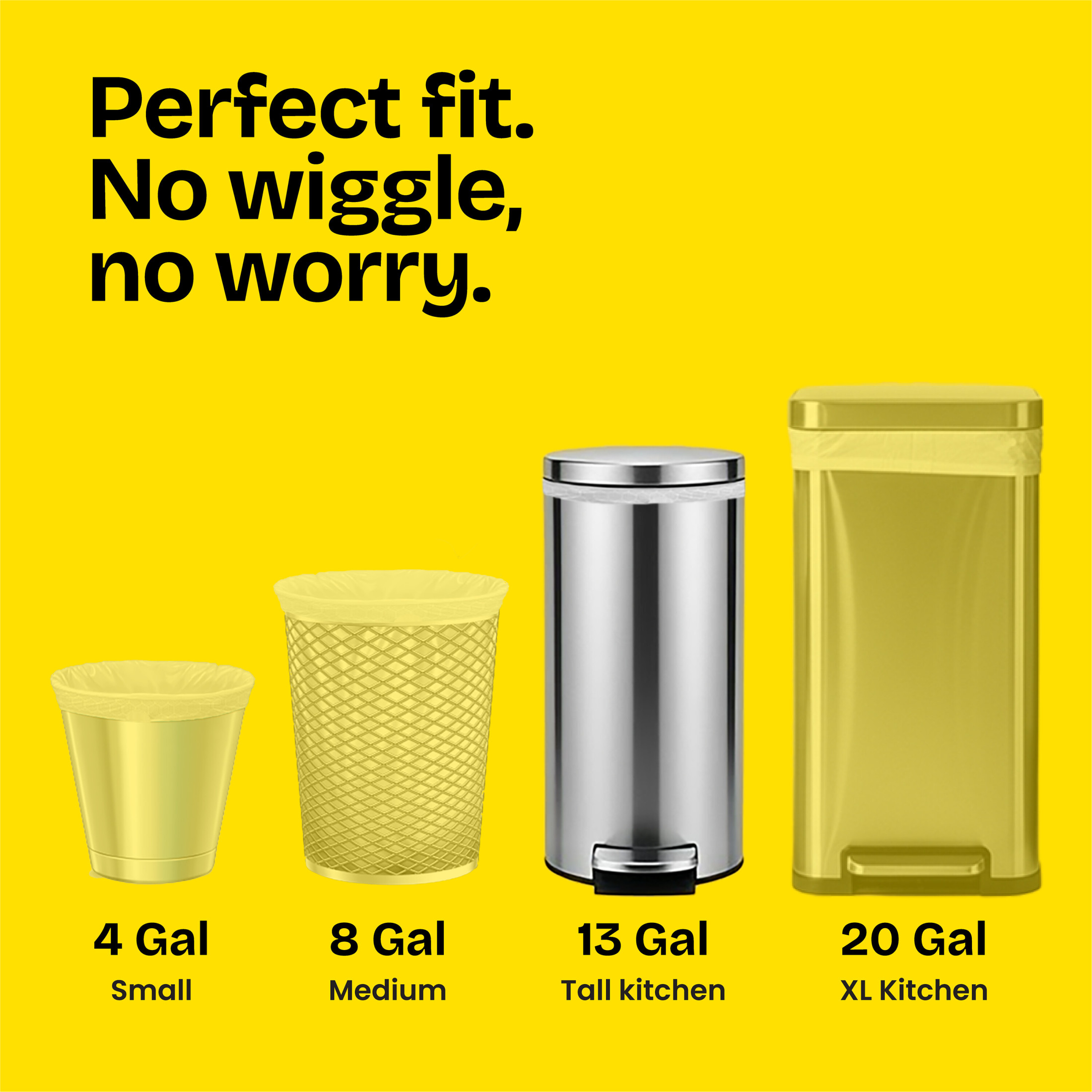 Glad ForceFlex MaxStrength LeakGuard Tall Kitchen Trash Bags, 13 Gallon, 90 Count photo 5