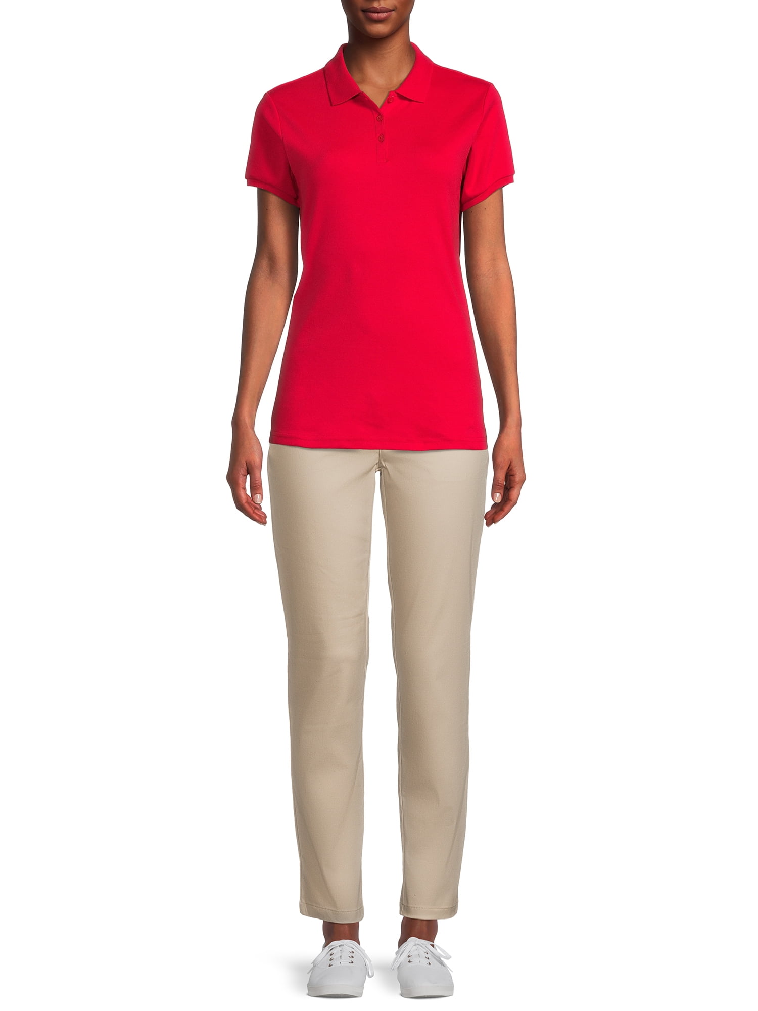 Wonder Nation Juniors School Uniform Polo Shirt with Short Sleeves