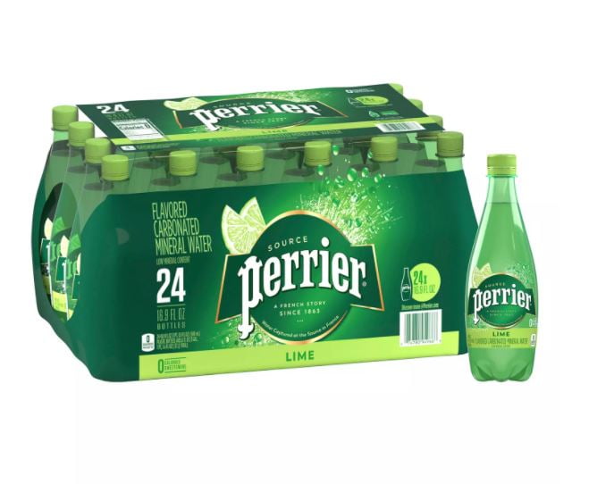 Perrier Sparkling Natural Mineral Water Lime -16.9 fl-24 pk
