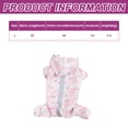 thumbnail image 2 of Dog Lightweight Quick Drying Waterproof Windproof Adjustable Hooded Jacket with Reflective Stripes (Pink Rabbit) - L, 2 of 7
