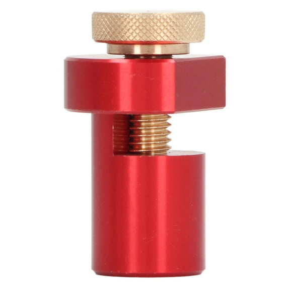 Chien de Banc 19mm avec Vis de Pouce, Bloc de Limitation d'Établi Antidérapant en Alliage d'Aluminium, Chien de Banc avec Œillet Inserts de Frein de Banc pour Essentiel d'Atelier de Menuiserie