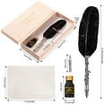 thumbnail image 3 of Retro Feather Dip Pen Kits with Replacement Pen Nib and Ink, Antique Dip Pen, 3 of 19