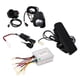 thumbnail image 1 of Controlador de motor con escobillas W, juego de interruptores de luz delantera para triciclos eléctricos con motor con escobillas de 24 V y 350 W, controlador de bicicleta, juego de pedales de acel, 1 of 14