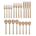 thumbnail image 2 of Better Homes and Gardens River Copper Satin 20-Piece Flatware Set, 2 of 7
