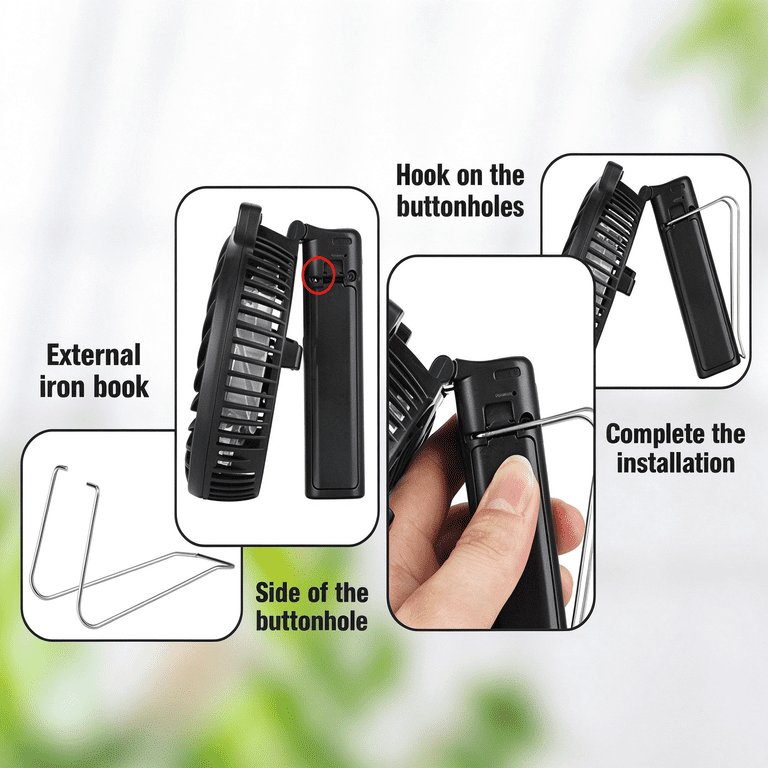 VersionTech Portable Handheld Fan, USB Rechargeable photo 7