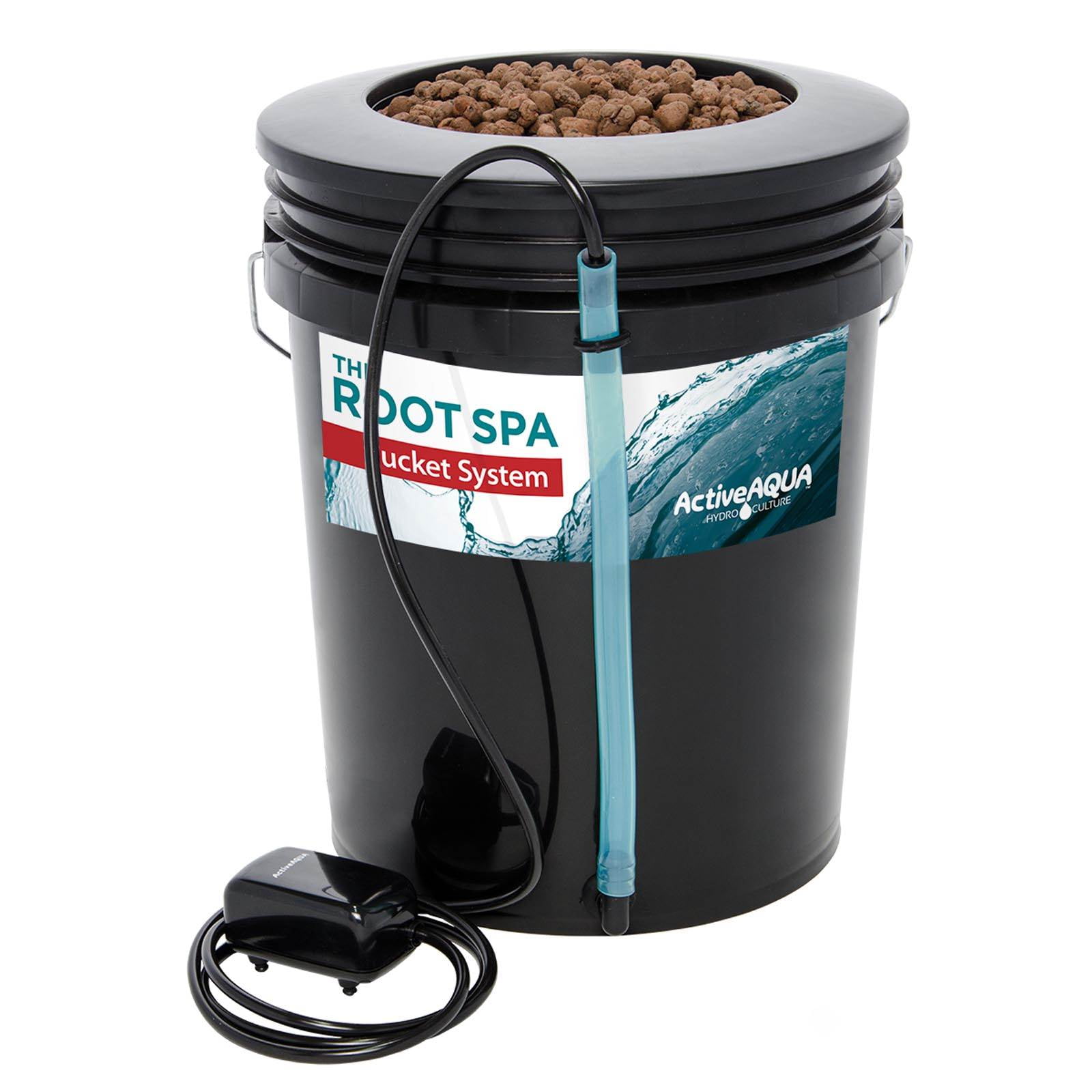 Active Aqua RS5GALSYS Root Spa 5 Gal Hydroponic Bucket Deep Water Culture System 