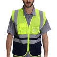 thumbnail image 2 of Gilet de Sécurité Haute Visibilité pour Hommes, Gilet de Travail Réfléchissant Haute Visibilité, 2 of 4