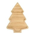 thumbnail image 2 of Latrodar Christmas Wooden Serving Tray Wooden Serving Tray Flatware Tray Tabletop Serving Tray Christmas Table Decoration Supplies Khaki Durable, 2 of 5