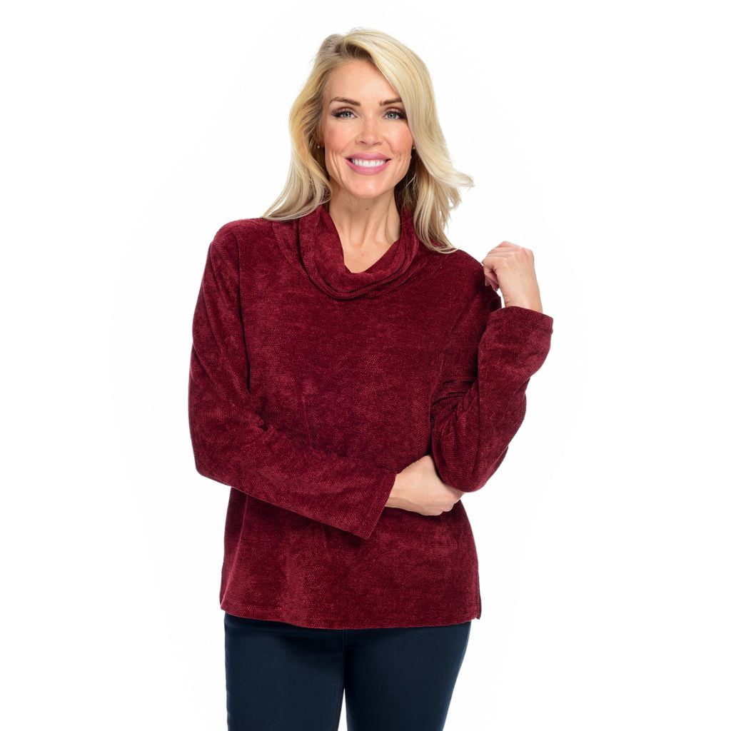 Sleeve Cowl Neck Pullover Sweater 