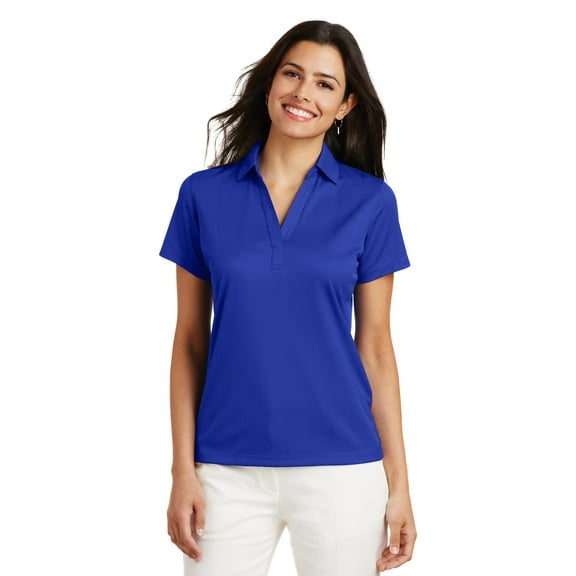 Port Authority L528 Ladies Fine Jacquard Polo, Womens Polo Shirts
