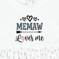 thumbnail image 4 of Inktastic Memaw Grandma Loves Me Girls Baby Dress, 4 of 5