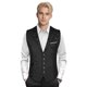 thumbnail image 2 of Olibexley V01 Chaleco de traje para hombre Slim Fit Formal Business Chaleco de esmoquin V-Ncek Chaleco sólido para boda, 2 of 4