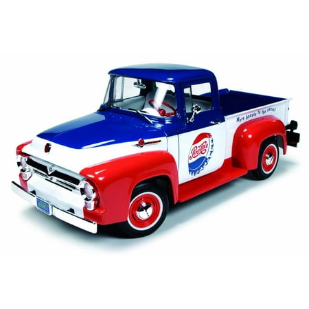 1956 Cola Ford F100 Pickup Truck Usa Flag Colors Auto