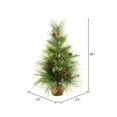 thumbnail image 3 of Vickerman D181030 Arbre de Pin Boulder Vert 3 Pi x 23 Po avec Base en Toile de Jute et 43 Embouts, 3 of 3