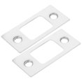 thumbnail image 4 of WEUVEB 2Pcs Silver Deadbolt Strike Plate for Quick Installation 5.7X2.5Cm, 4 of 7