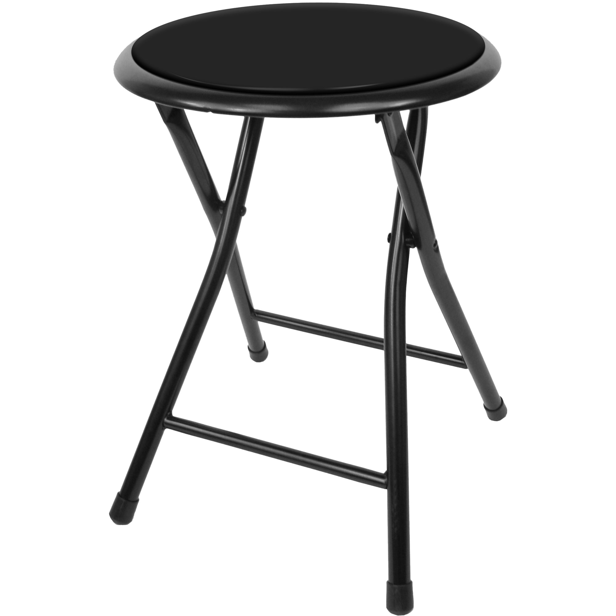 ROUND LIGHT WEIGHT FOLDING BREAKFAST STOOL HIGH CHAIR PADDED SEAT HOME OFFICE 