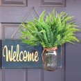 thumbnail image 6 of 12pcs Artificial Flowers for Outdoor Fake Ferns Artificial Boston Fern Plant Artificial Ferns for Outdoor UV Resistant Plastic Plants, 6 of 7