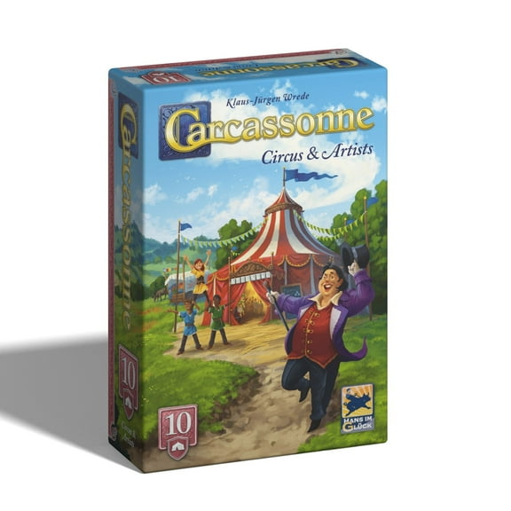 Carcassonne Family Strategy Board Game Exp 10: Circus & Artists for Ages 8 , from Asmodee