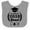 Heather and White, variant on Inktastic Class of 2038 Grad with Diploma and Graduation Cap Boys or Girls Baby Bib