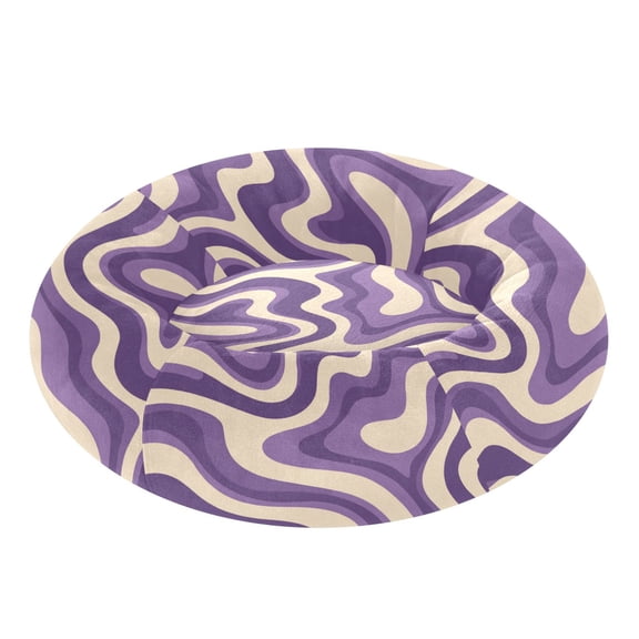 Pet Bed Pet Mat Cozy Removable & Washable Comfort For Cats And Dogs Purple Creamy Pattern