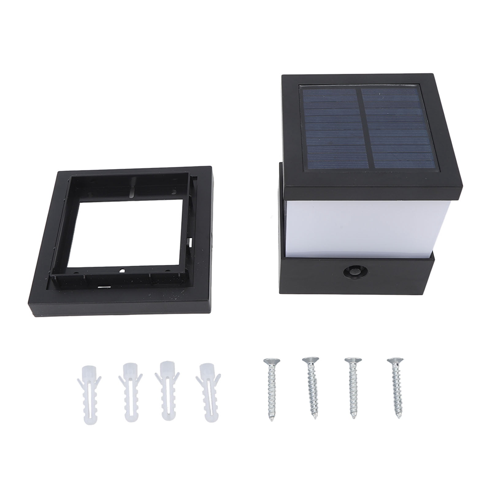 Patio Decor Outdoor Solar Lamp Post Light, Waterproof Outdoor Solar Post Cap Light for Courtyard