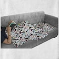 thumbnail image 6 of Hair Salon Soft Flannel Fleece Throw Blanket, Combination of Beauty Salon Combs Hair Dryer Hair Brush Mirror and Scissor, Cozy Plush for Indoor and Outdoor Use, 60" x 80", Multicolor, by Ambesonne, 6 of 6