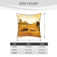 Susaid Western Cowboy Ranch Print Velvet Throw Pillow Covers Home Art ...