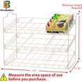 DecoBros Supreme Stackable Can Rack Organizer, White