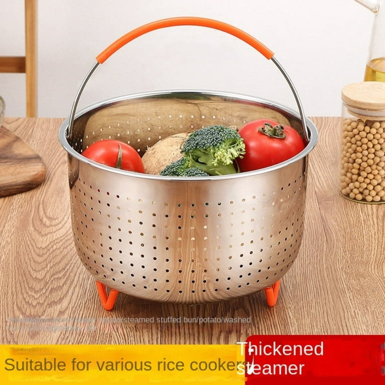 New for 3/6/8 qt Instant Pot with Silicone Feet for Pressure Pots Kitchen Food Strainer Cookware Cooker Accessories Steamer Basket 3L