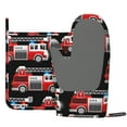 thumbnail image 3 of Kll Fire And Rescue Truck Oven Gloves And Pot Holders Grill Gloves - Oven Gloves And Pot Holders, Non-Slip Cooking Gloves With Recycled Pads, 3 of 9