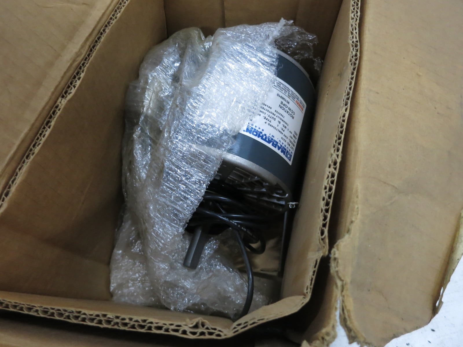 NEW Marathon X270 1/4 HP AC Motor 208-230V 1625 RPM 48Y EWK SC 48A170149 NIB