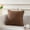 Brown, variant on Decorative Throw Pillow for Sofa Bed Chair, Minimalist Solid Accent Cushion with Piped Edge for Modern Home Comfort and Styling