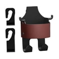 thumbnail image 3 of yotijar Car Seat Back Hook Cup Holder Seat Back Organizer Box for Bags Handbags Burgundy, 3 of 8