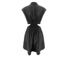 thumbnail image 4 of B91xZ Robe de Printemps Été pour Femmes Longue Robe Décontractée Longue Élégante Sans Manches Col Rond Bodycon Maxi Robes, Noir TG, 4 of 5