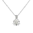 thumbnail image 2 of Wioihee Clearance Under $2.00 Elegant Flower Necklace,Yoga Flower Luminous Pendant Necklace Valentine's Day gift, 2 of 2