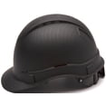 thumbnail image 3 of Pyramex Ridgeline Cap Style Hard Hat 4 Point Ratchet Vented Matte Black Graphite Pattern, 3 of 4