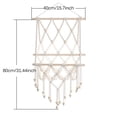 thumbnail image 2 of Soporte De Pared De Macramé Tejido A Mano Organizador De Pared De Estilo Bohemio Estante De Pared De Macramé Decorativo Para Sala De Estar Dormitorio Dormitorio Moyic HA020427-00, 2 of 7