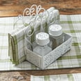 thumbnail image 2 of Park Designs Distressed Tile Napkin Caddy with Salt & Pepper Shakers, 2 of 3