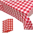thumbnail image 1 of Jinsinto 2pcs Tablecloth Checkered Table Cover for Wedding Party, Valentines Day, Romantic Events Decorations, 54 x108 Inches, 1 of 5