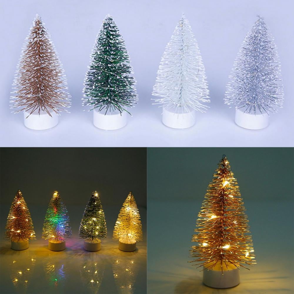 Small Christmas Tree with Led Christmas Tree Lights, Mini Christmas