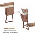 thumbnail image 4 of Garden Kneeler and Seat with Tool Pouch, Foldable Garden Bench with Soft EVA Foam Kneeling Pad & Gloves, 4 of 8