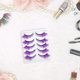 thumbnail image 4 of Greenadscape 5 Pares Pestañas Naturales Moradas Sintéticas Para Accesorios De Maquillaje, 4 of 7