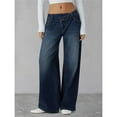 thumbnail image 4 of Jean en Denim pour Femme à Taille Haute avec Poches et Jambe Grand L, 4 of 7