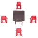 thumbnail image 5 of Modelo De Taburete De Mesa Para Casa De Muñecas, Escala 1:12, Mesa Plegable Para Ahorrar Espacio, Mesa Y Silla Para Casa De Muñecas, Taburete Rojo Exquisito Para Casa De Muñecas, 5 of 7