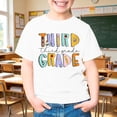 thumbnail image 3 of Y-Sunset Kindergarten Shirts for Girls Watch Out Kindergarten Here I Come Shirt Kids Back to School T Shirt Children School Tee 5-6 Years/White, 3 of 5