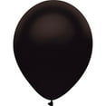 thumbnail image 2 of Partymate 72 Satin Black Latex Balloons 11" Made In USA, 2 of 2
