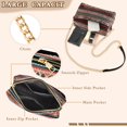 thumbnail image 3 of FORMRS Women Crossbody Purse with Chain Strap Vegan Leather Shoulder Handbag, Tribal Geometric, 3 of 7