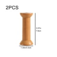 thumbnail image 3 of 2pcs Wooden Empty Spools for Wire, Bobbins Wood Sewing Embroidery Thread Spool Bobbins for Wire Weaving Arts DIY Wood Projects, 3 of 7