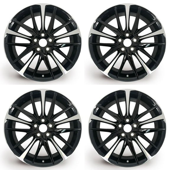 For Toyota Camry OEM Design Wheel 19" 19x8 2018-2024 Machined Black Set of 4 Replacement Rim