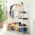 thumbnail image 6 of Heavy Duty Clothing Garment Rack Storage Shelves Closet Clothing Rack, 6 of 10